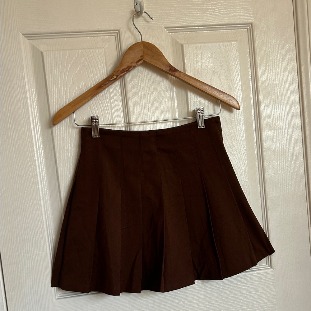 H&M Brown Skater Skirt